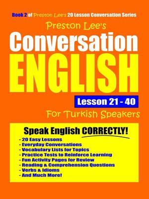 Preston Lee's Conversation English For Turkish Speakers Lesson 1